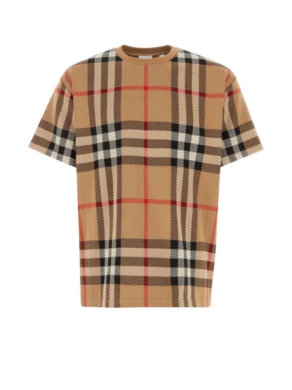 Burberry Check Cotton Jacquard T-shirt